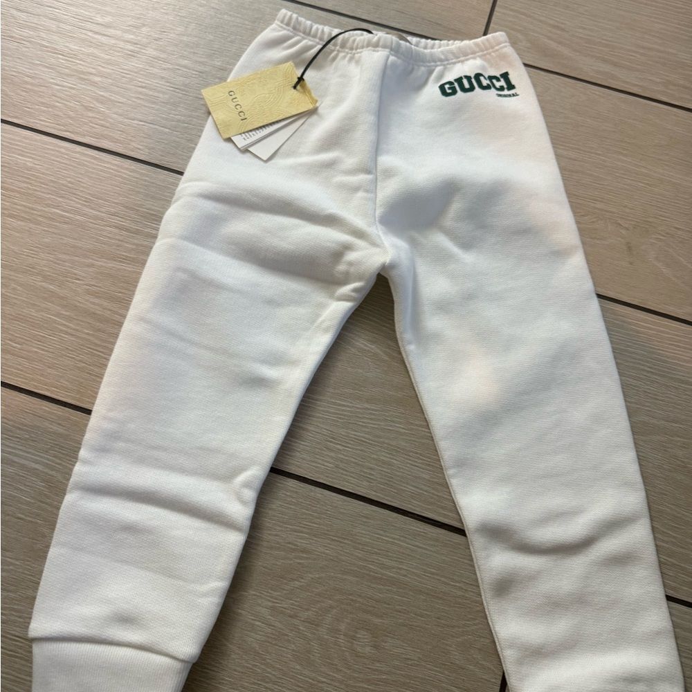 Gucci Kids Jogger Sweatpants • Size 3Y • White • NWT